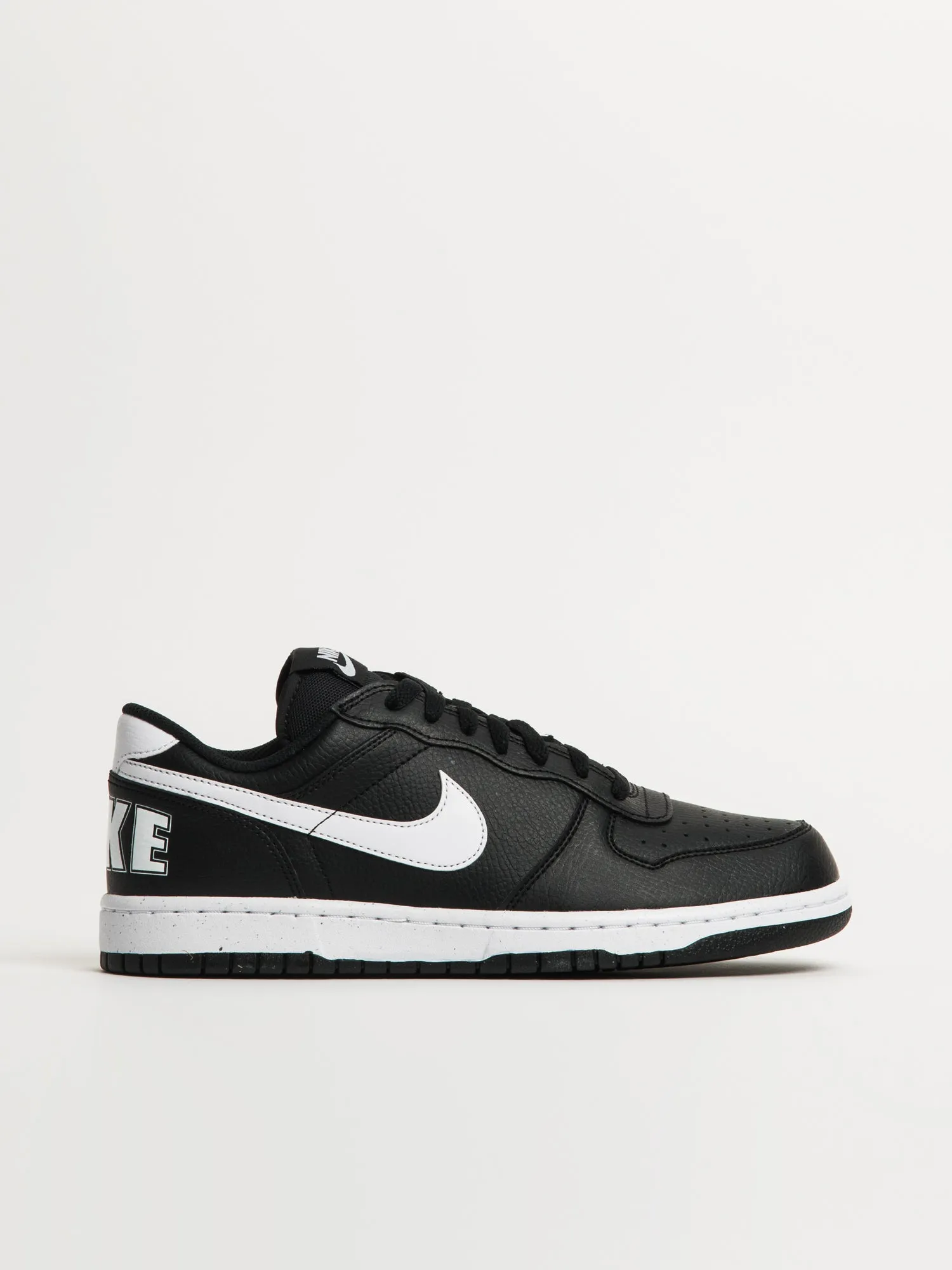 MENS NIKE BIG NIKE LOW SNEAKER - BLACK/WHITE sold by Blackwell