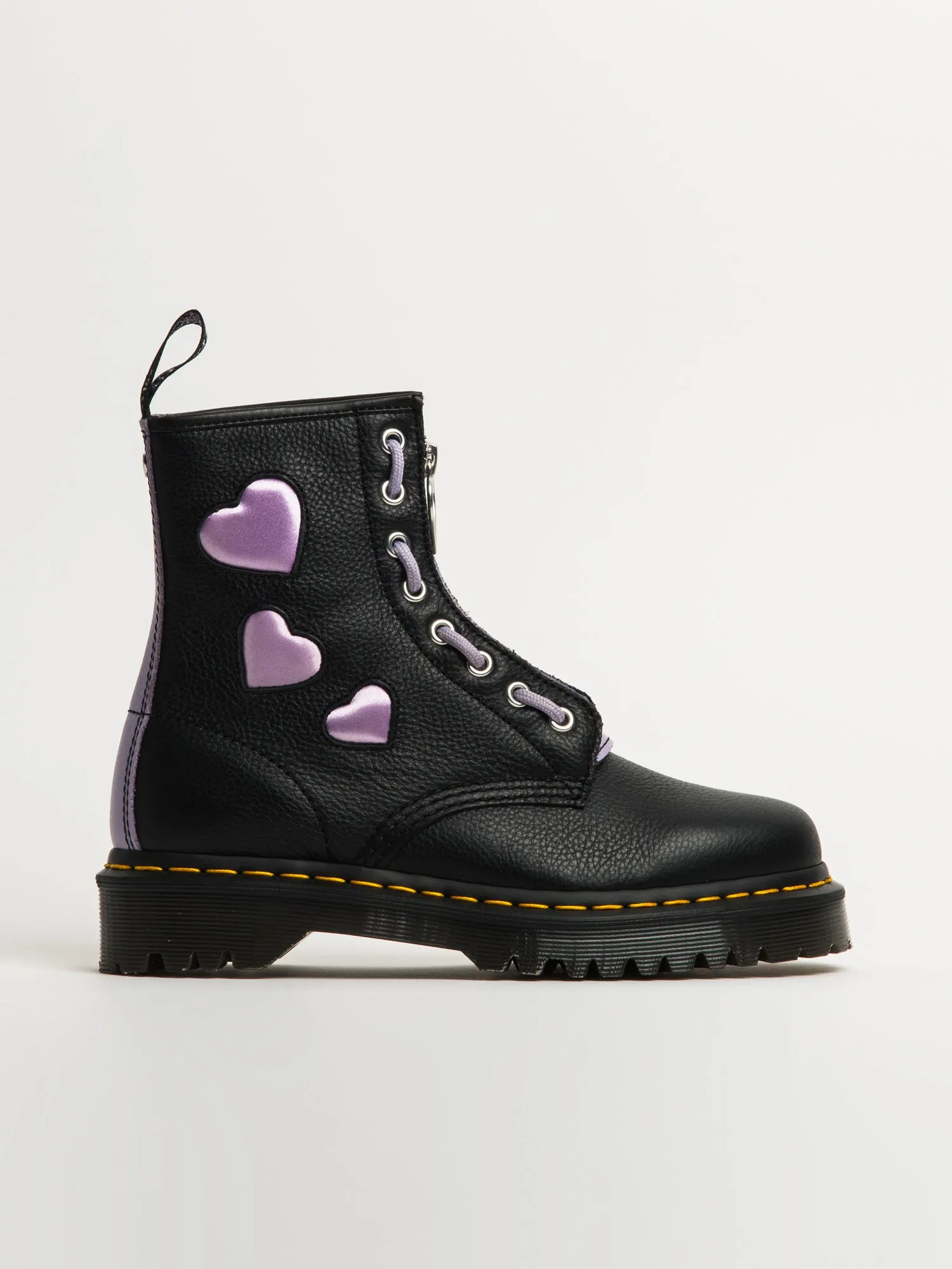 WOMENS DR MARTENS 1460 ZIP HEART VIRGINIA BOOTS sold by Blackwell