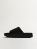 MENS NIKE CALM SLIDES - BLACK sold by Blackwell