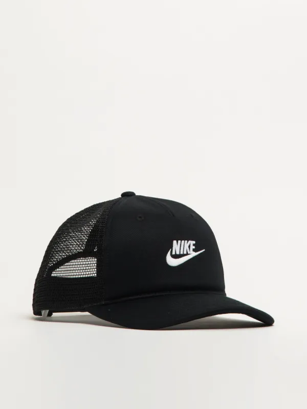 NIKE RISE STRUCTURED FUTURA TRUCKER CAP sold by Blackwell