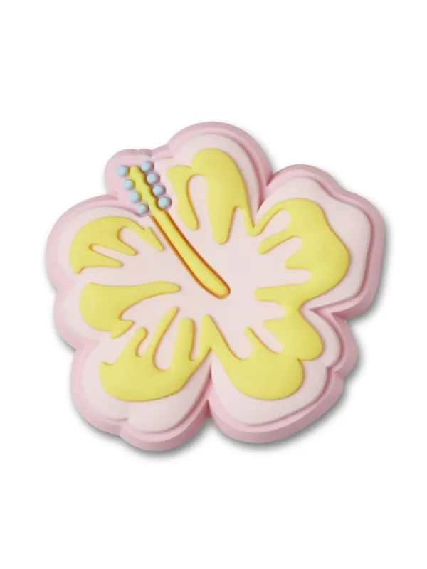 CROCS JIBBITZ - PNK N'YEL HIBISCUS sold by Blackwell