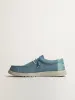 MENS HEYDUDE WALLY STRETCH SOX SLIP-ON - CLOUD BLUE sold by Blackwell