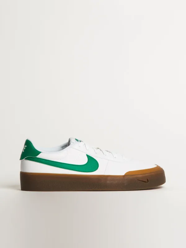 MENS NIKE COURT SHOT SNEAKER - WHITE/MALACHITE/GUM sold by Blackwell