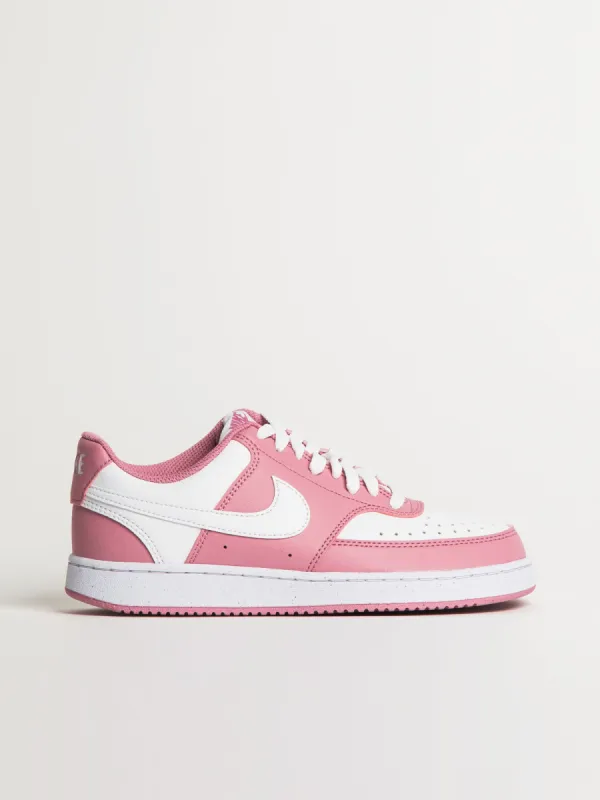 WOMENS NIKE COURT VISION LO NEXT NATURE SNEAKER - PINK/WHITE sold by Blackwell