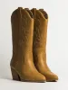 WOMENS HARLOW STASSIE COWBOY BOOTS - TAN sold by Blackwell