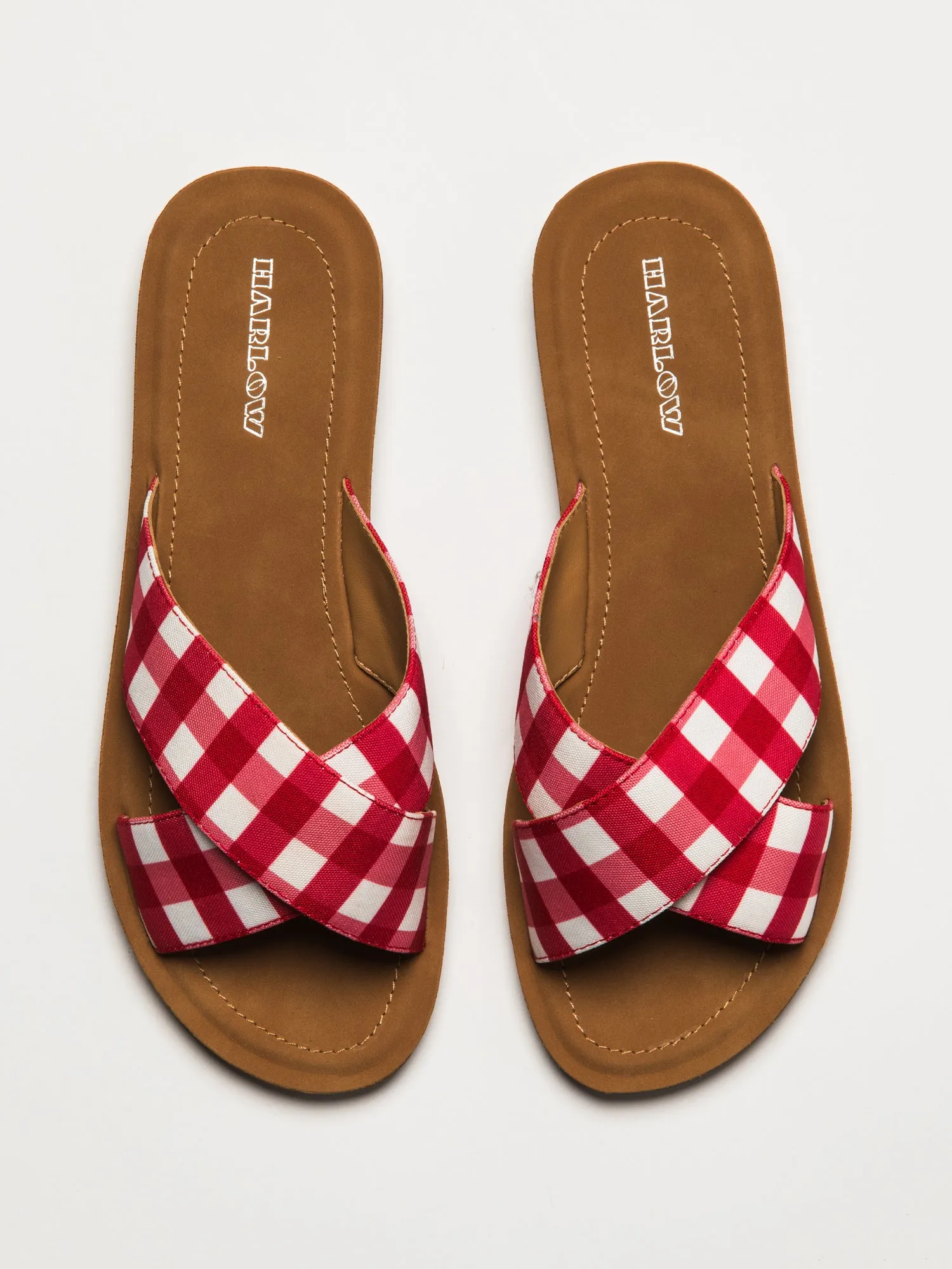 WOMENS HARLOW CAMI SANDALS - RED GINGHAM sold by Blackwell product image thumbnail 4