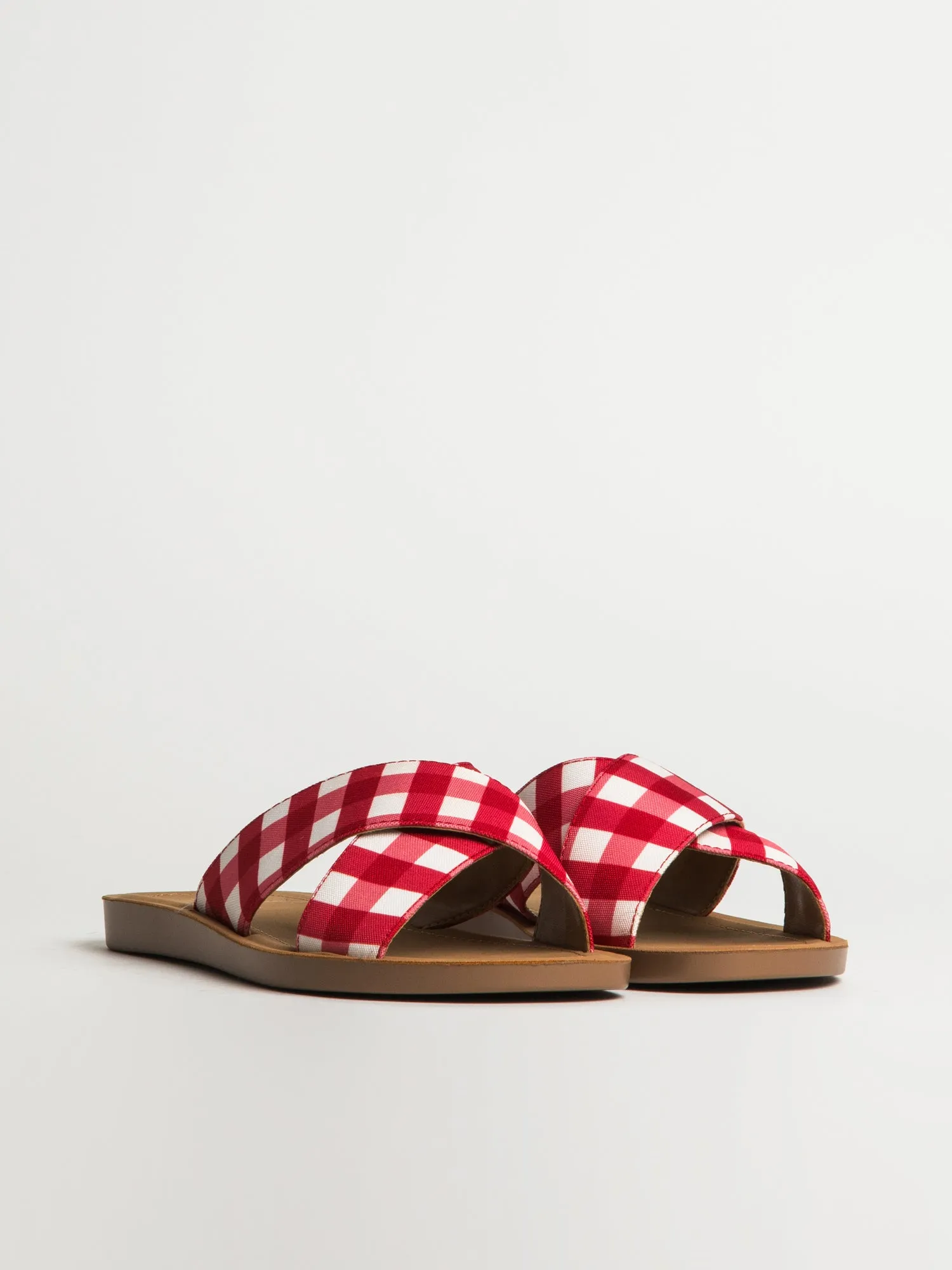 WOMENS HARLOW CAMI SANDALS - RED GINGHAM sold by Blackwell product image thumbnail 2