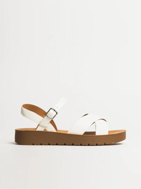 WOMENS HARLOW CHARLIE SANDALS - WHITE sold by Blackwell