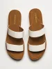 WOMENS HARLOW TESSA SANDALS - WHITE sold by Blackwell