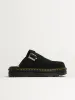 WOMENS DR MARTENS ZEBZAG SUEDE MULE - BLACK sold by Blackwell