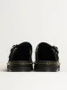 WOMENS DR MARTENS ZEBZAG SUEDE MULE - BLACK sold by Blackwell