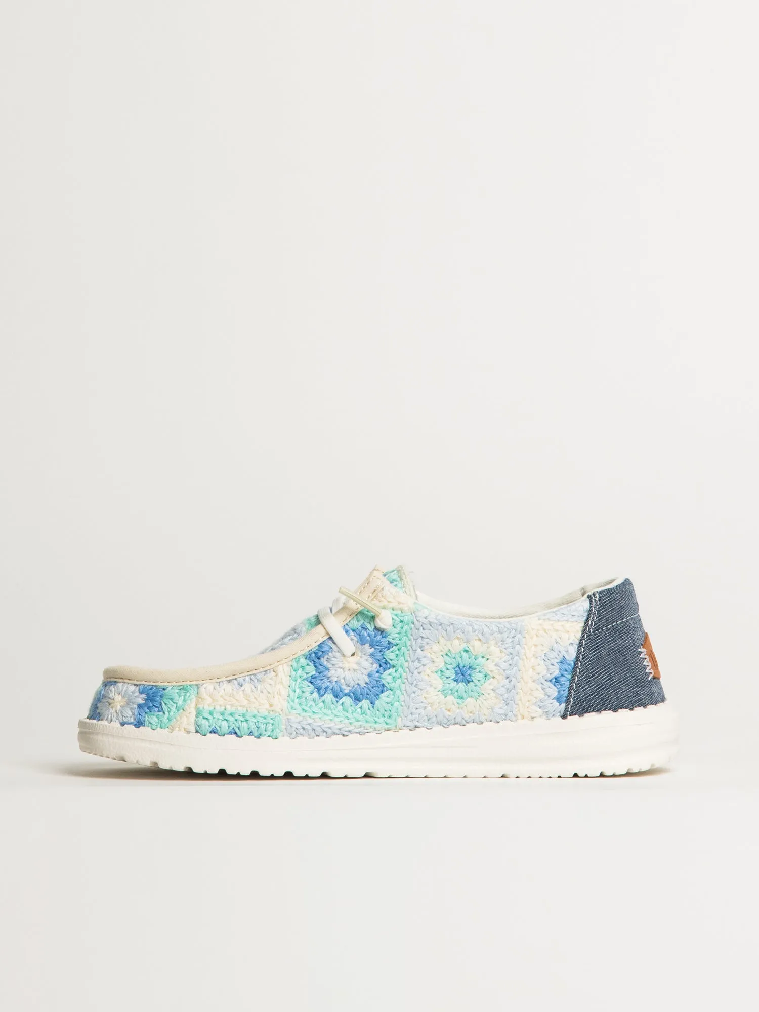 WOMENS HEYDUDE WENDY COTTAGE CROCHET SNEAKER - BLUE sold by Blackwell product image thumbnail 3
