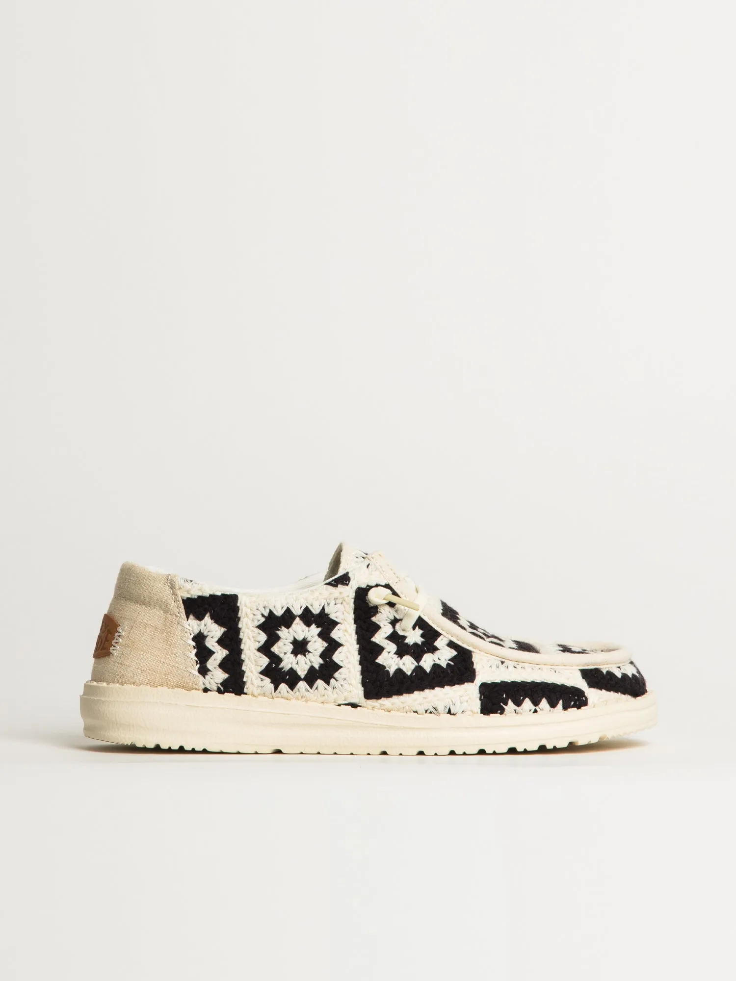 WOMENS HEYDUDE WENDY COTTAGE CROCHET SNEAKER - MULTI sold by Blackwell