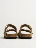WOMENS BIRKENSTOCK ARIZONA SOFT FOOTBED NUBUCK SANDALS - MEDIUM/NARROW - SAND sold by Blackwell