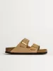 WOMENS BIRKENSTOCK ARIZONA SOFT FOOTBED NUBUCK SANDALS - MEDIUM/NARROW - SAND sold by Blackwell
