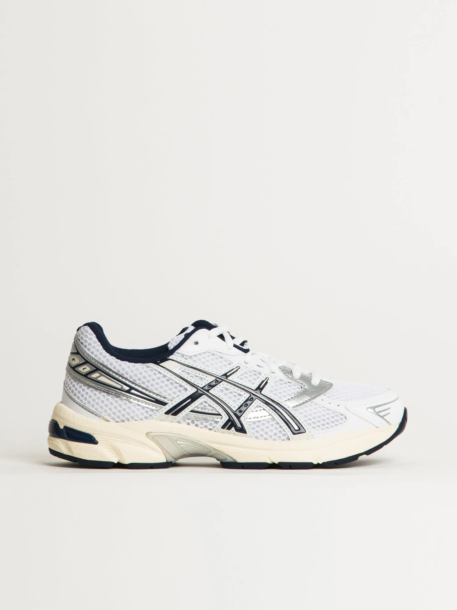 WOMENS ASICS GEL 1130 - WHITE/NAVY sold by Blackwell