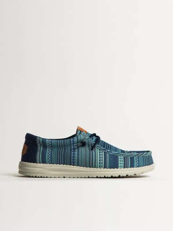 MENS HEYDUDE WALLY SURF SHAWL SLIP-ON - NAVY sold by Blackwell