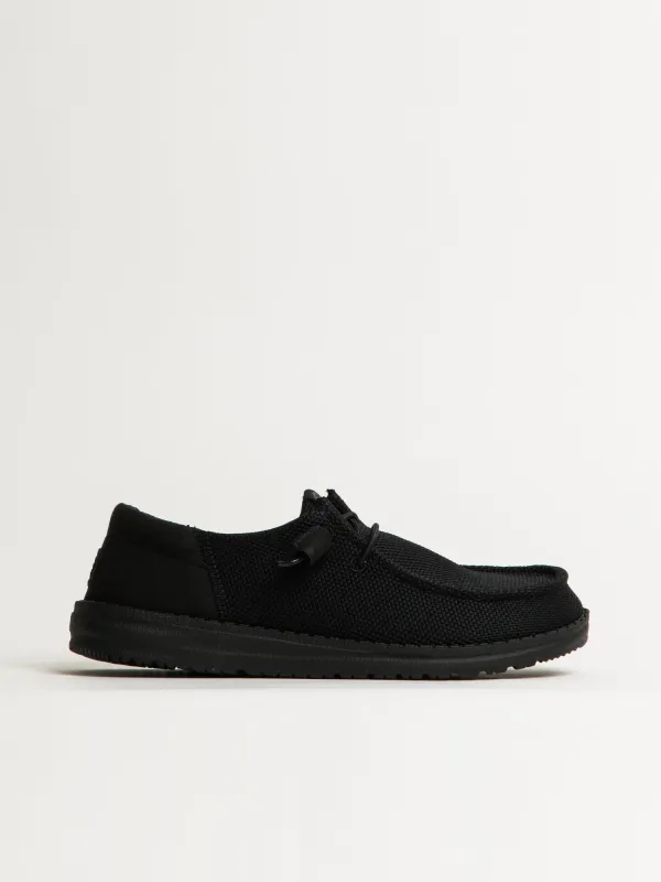 WOMENS HEYDUDE WENDY FUNK MONO SNEAKER - BLACK sold by Blackwell