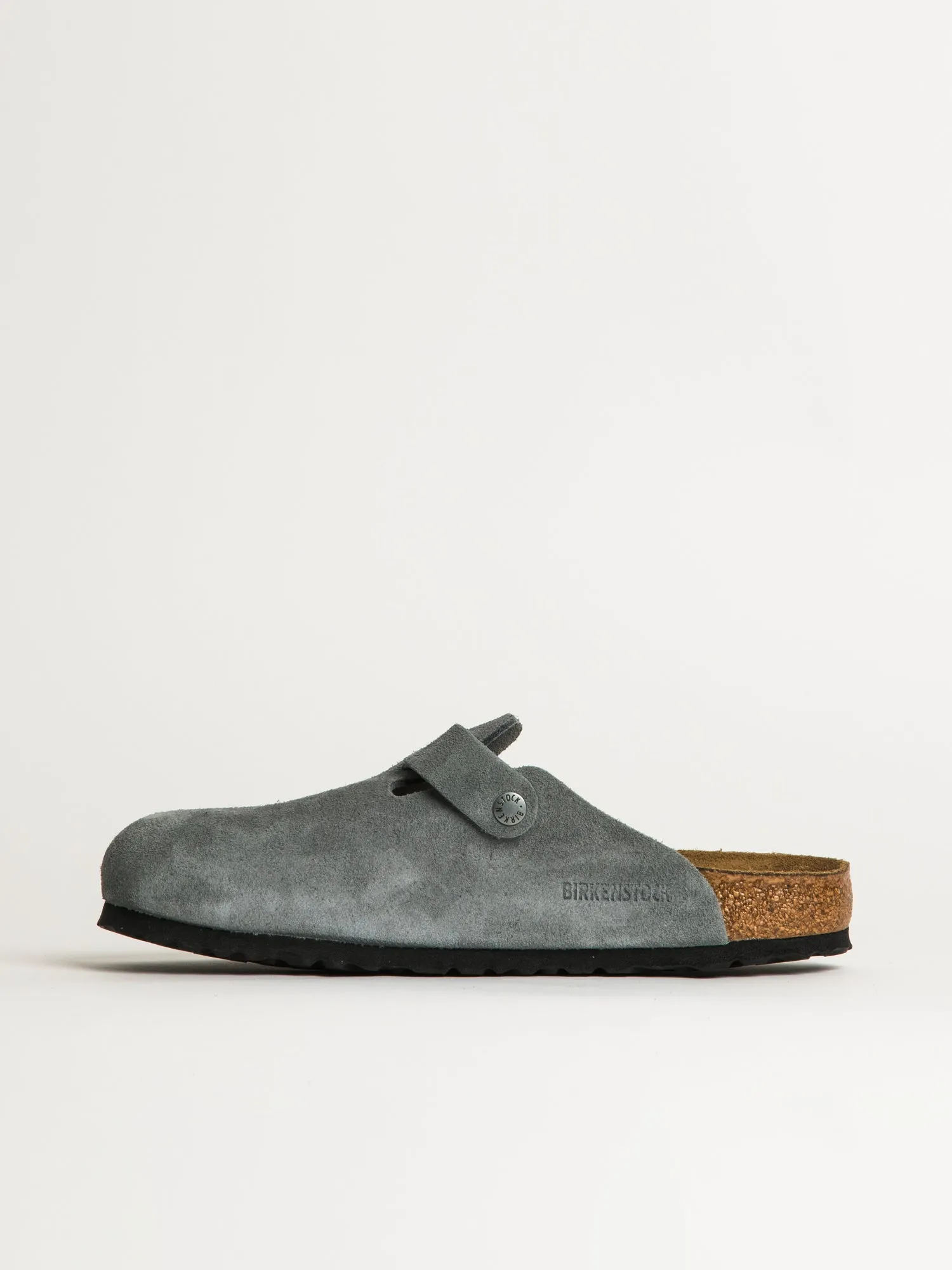 MENS BIRKENSTOCK BOSTON SOFT FOOTBED SUEDE SANDALS - REGULAR - BASALT GREY sold by Blackwell product image thumbnail 3