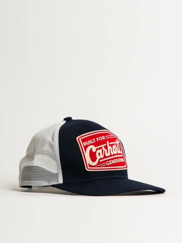 CARHARTT CANVAS MESH BACK BUILT PATCH CAP - NAVY sold by Blackwell