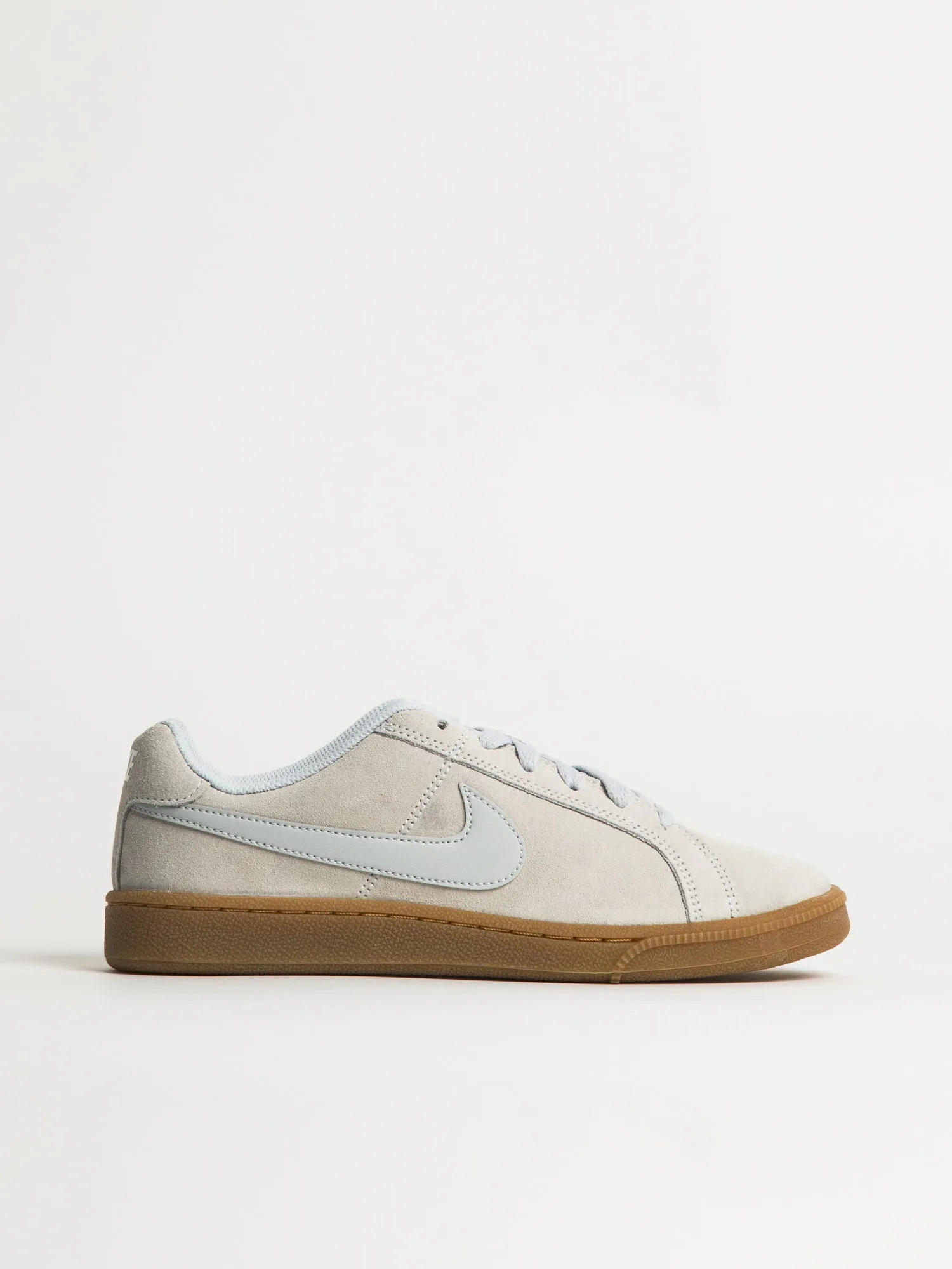 WOMENS NIKE COURT ROYALE SUEDE SNEAKERS - PLATINUM sold by Blackwell