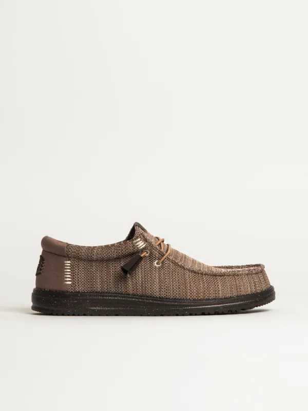 MENS HEYDUDE WALLY STRETCH SOX - TAUPE sold by Blackwell
