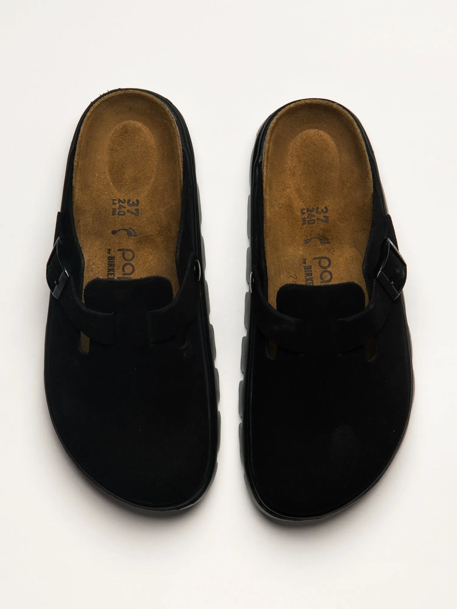 WOMENS BIRKENSTOCK BOSTON CHUNKY SUEDE - BLACK sold by Blackwell product image thumbnail 4