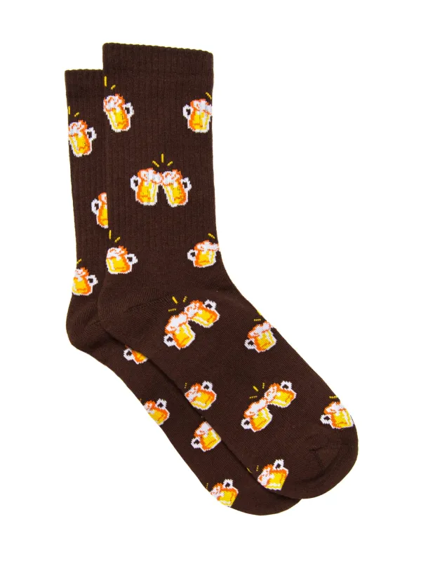 BEERS SOCKS - CHOCOLATE sold by Blackwell