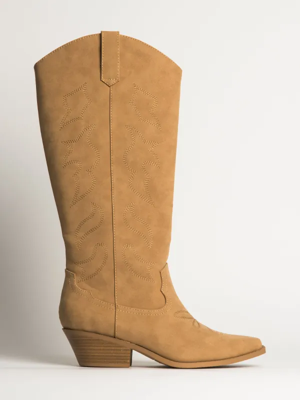 WOMENS HARLOW OAKLEE COWBOY BOOTS - CAMEL sold by Blackwell