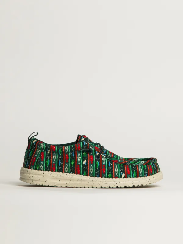 MENS HEYDUDE WALLY FISHMAS SWEATER - GREEN made by Hey Dude