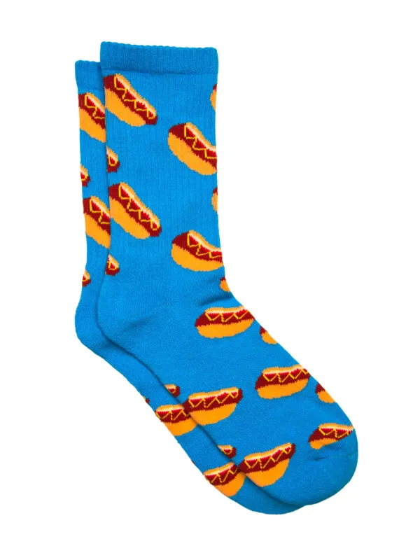 HOT DOG SOCKS - BLUE sold by Blackwell