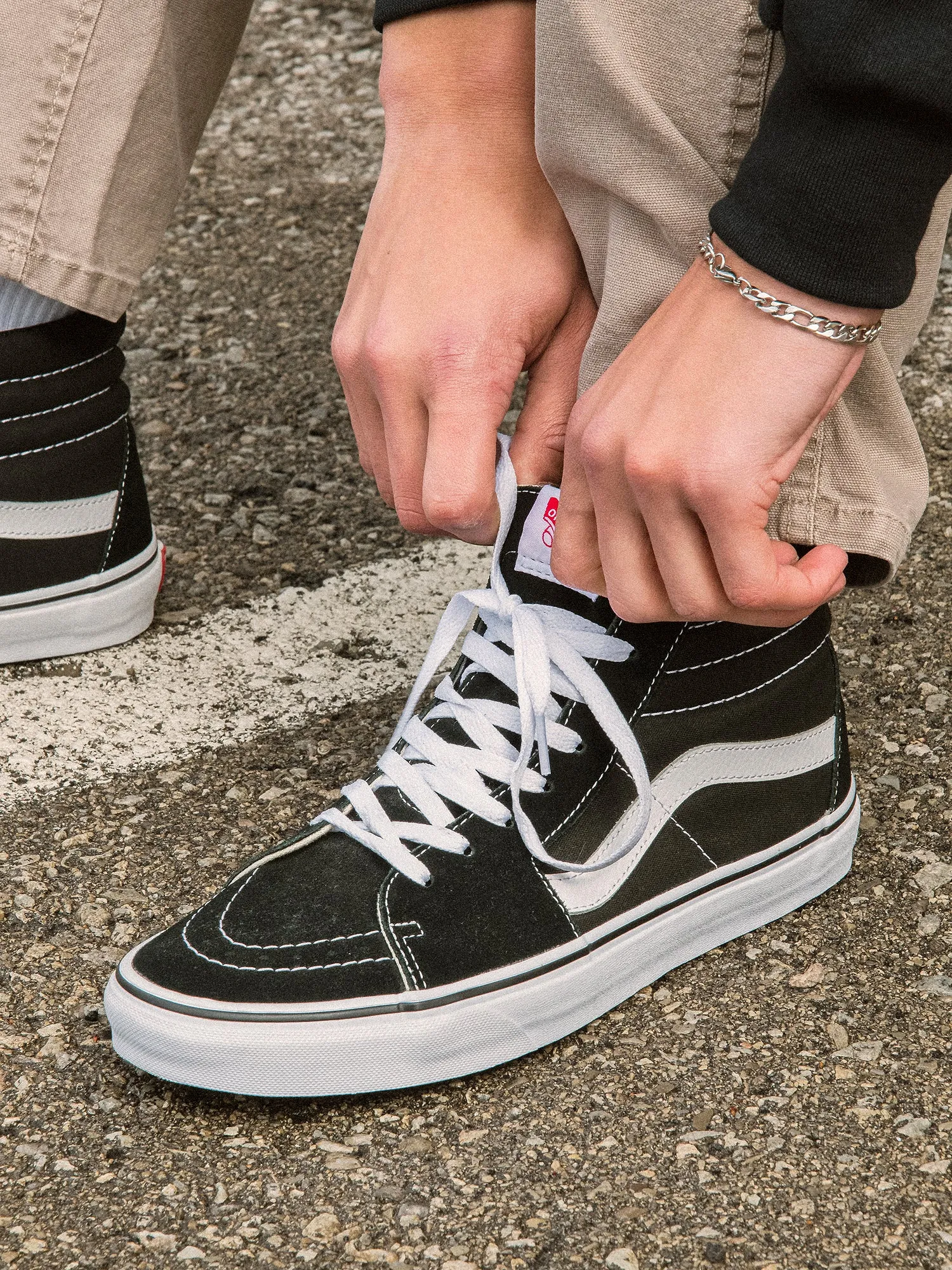 MENS VANS SK8 HI BLACK/WHITE SNEAKER sold by Blackwell product image thumbnail 4