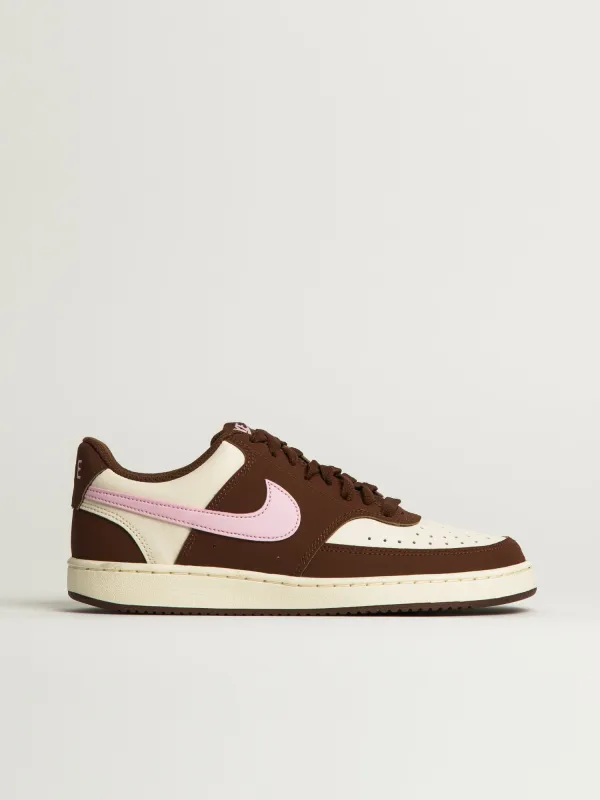 WOMENS NIKE COURT VISION LOW SNEAKER - BROWN made by Nike