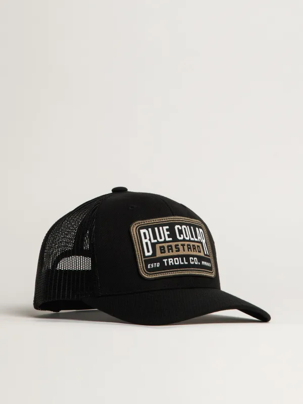 TROLL CO. BCB CURVERD BRIM TRUCKER HAT made by Blackwell