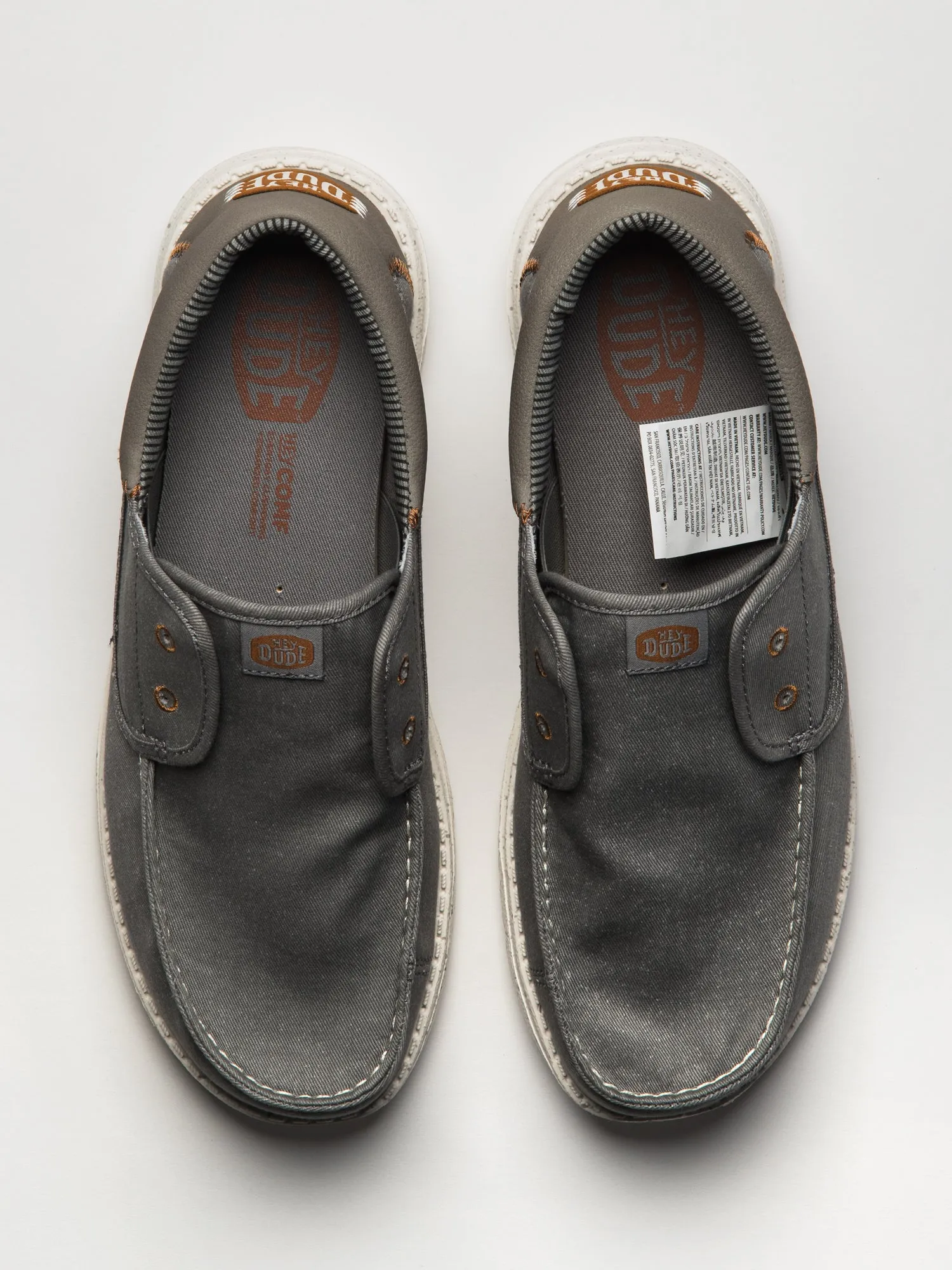 MENS HEY DUDE WALLY CRUZ STRETCH CANVAS - GREY sold by Blackwell product image thumbnail 4