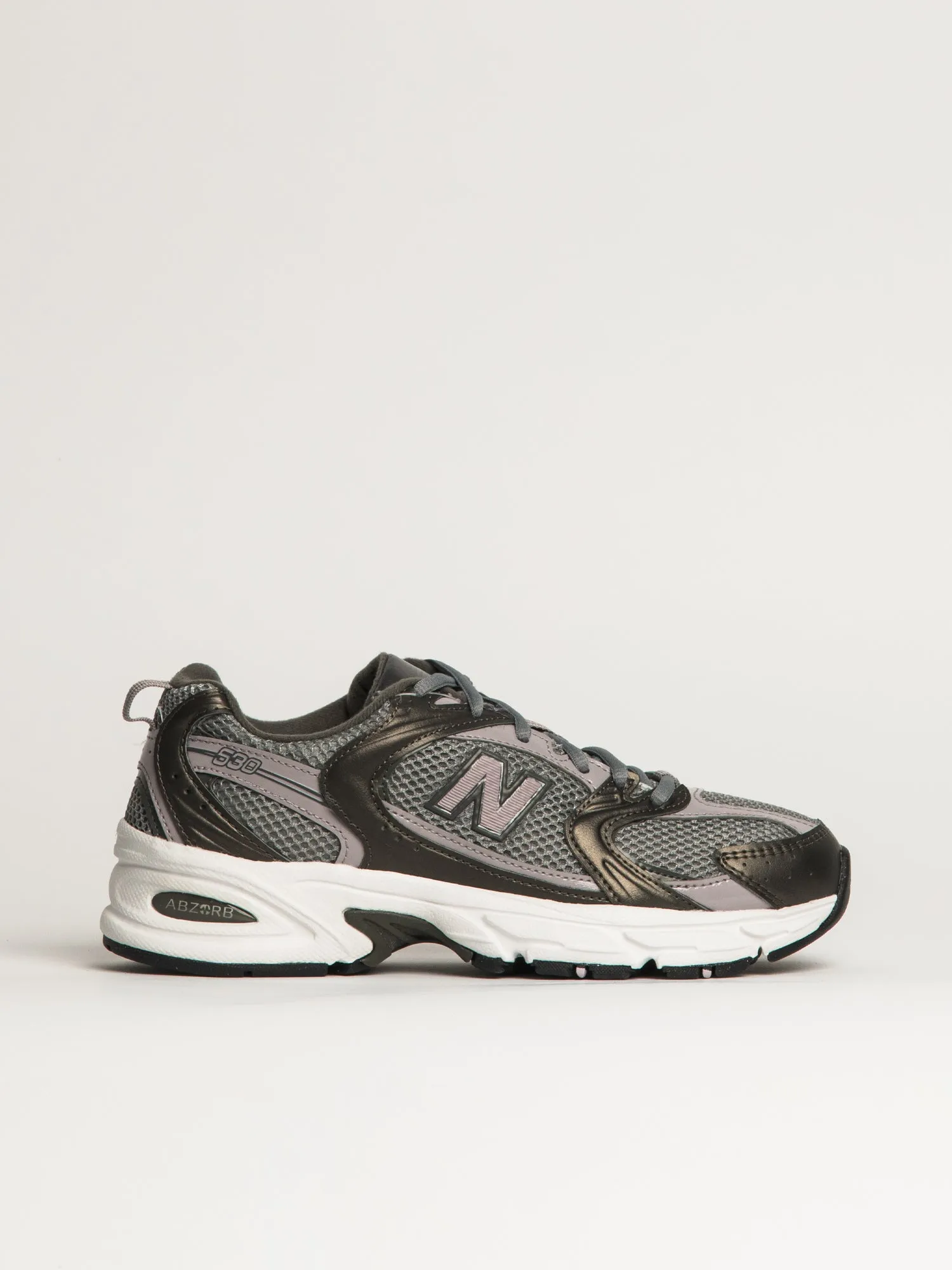WOMENS NEW BALANCE THE 530 SNEAKER - METALLIC BLACK sold by Blackwell