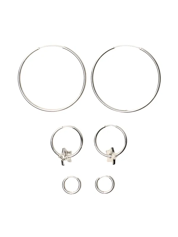 HARLOW MIMI HOOPS - SILVER made by Harlow