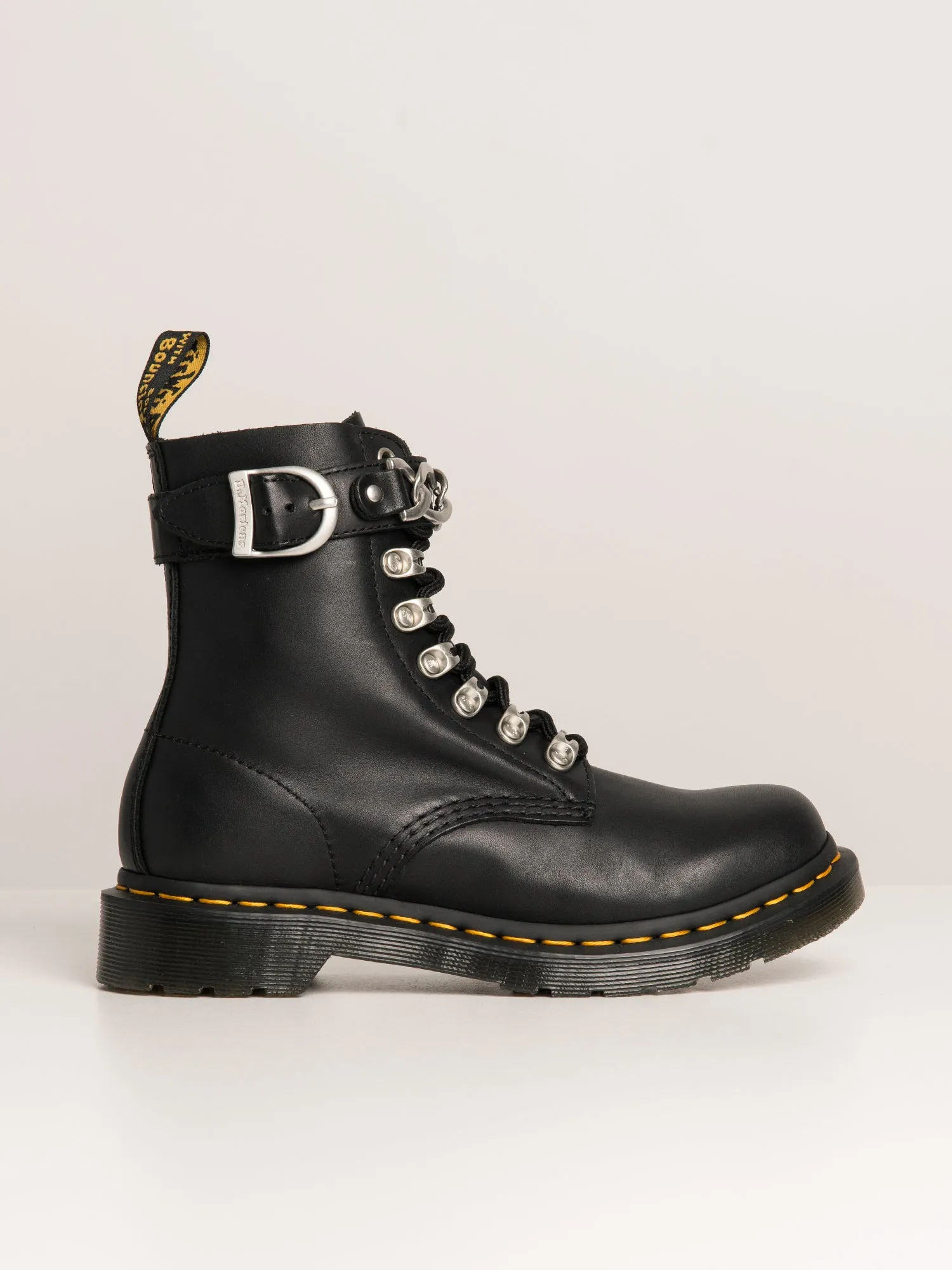 WOMENS DR MARTENS 1460 PASCAL CHAIN LACE UP BOOTS sold by Blackwell