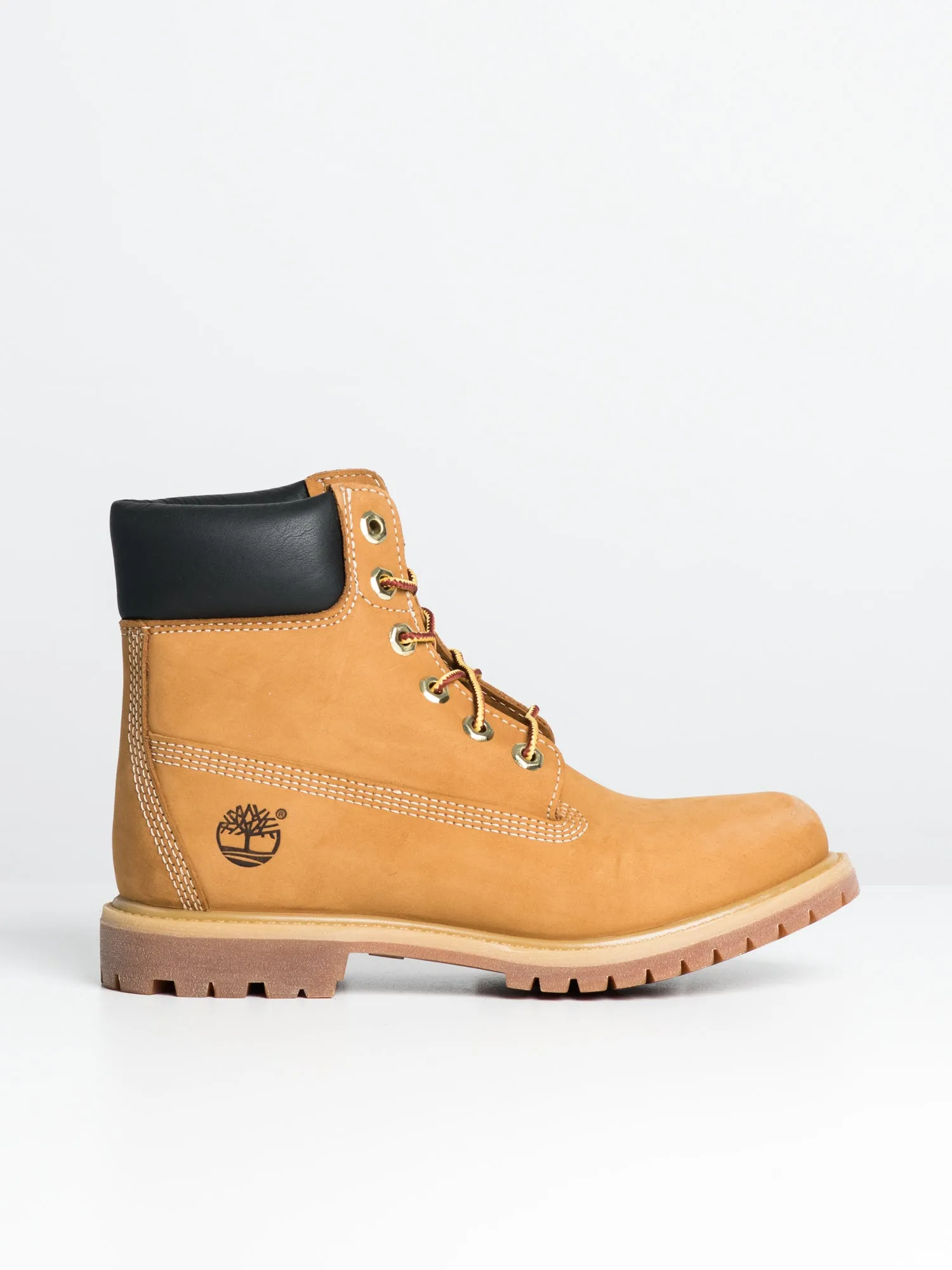 WOMENS TIMBERLAND 6" PREMIUM WHEAT NUBUCK BOOTS sold by Blackwell