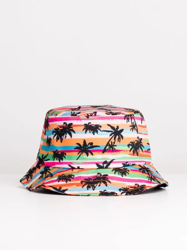 KOLBY BUCKET HAT - STRIPED PALM - CLEARANCE sold by Blackwell