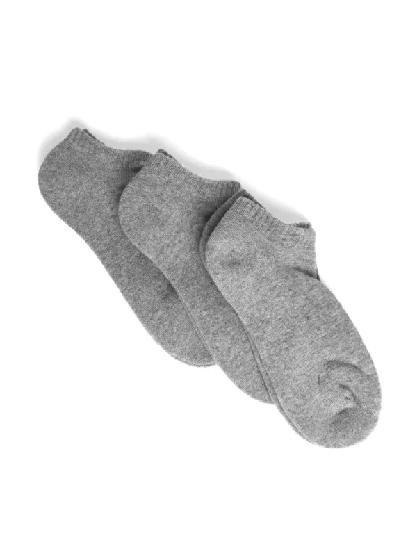 ANKLE SOCK 3 PACK SOCKS - GREY sold by Blackwell