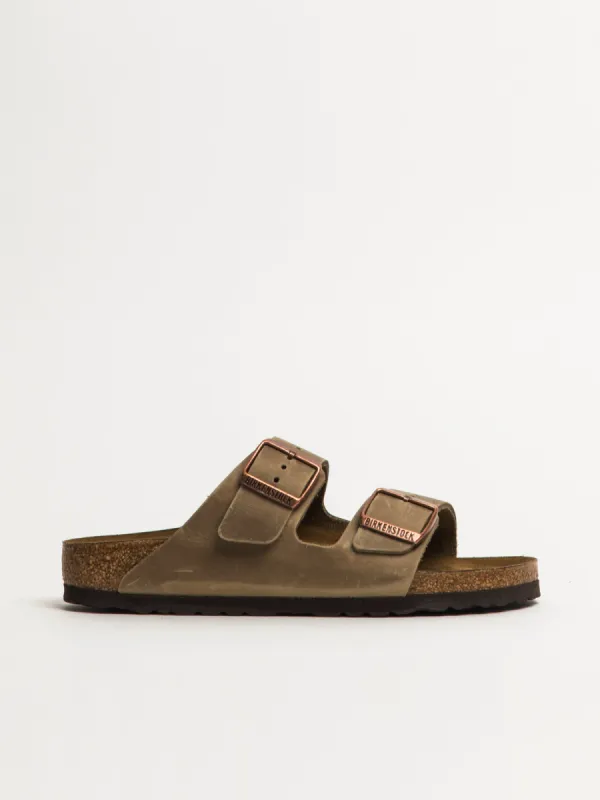 WOMENS BIRKENSTOCK ARIZONA TOBACCO OILED LEATHER SANDALS - MEDIUM/NARROW sold by Blackwell