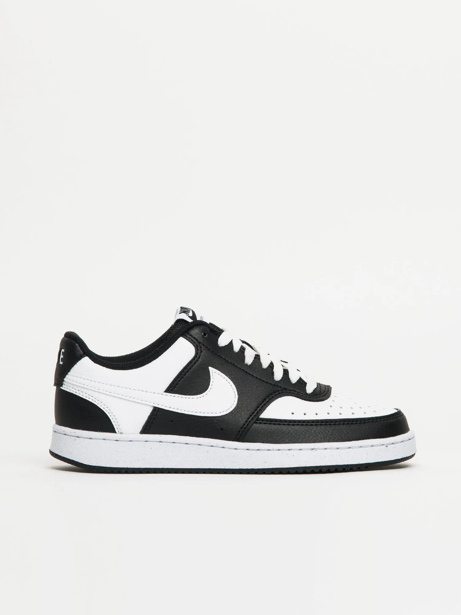 WOMENS NIKE COURT VISION LOW NEXT NATURE SNEAKER - BLACK/WHITE sold by Blackwell