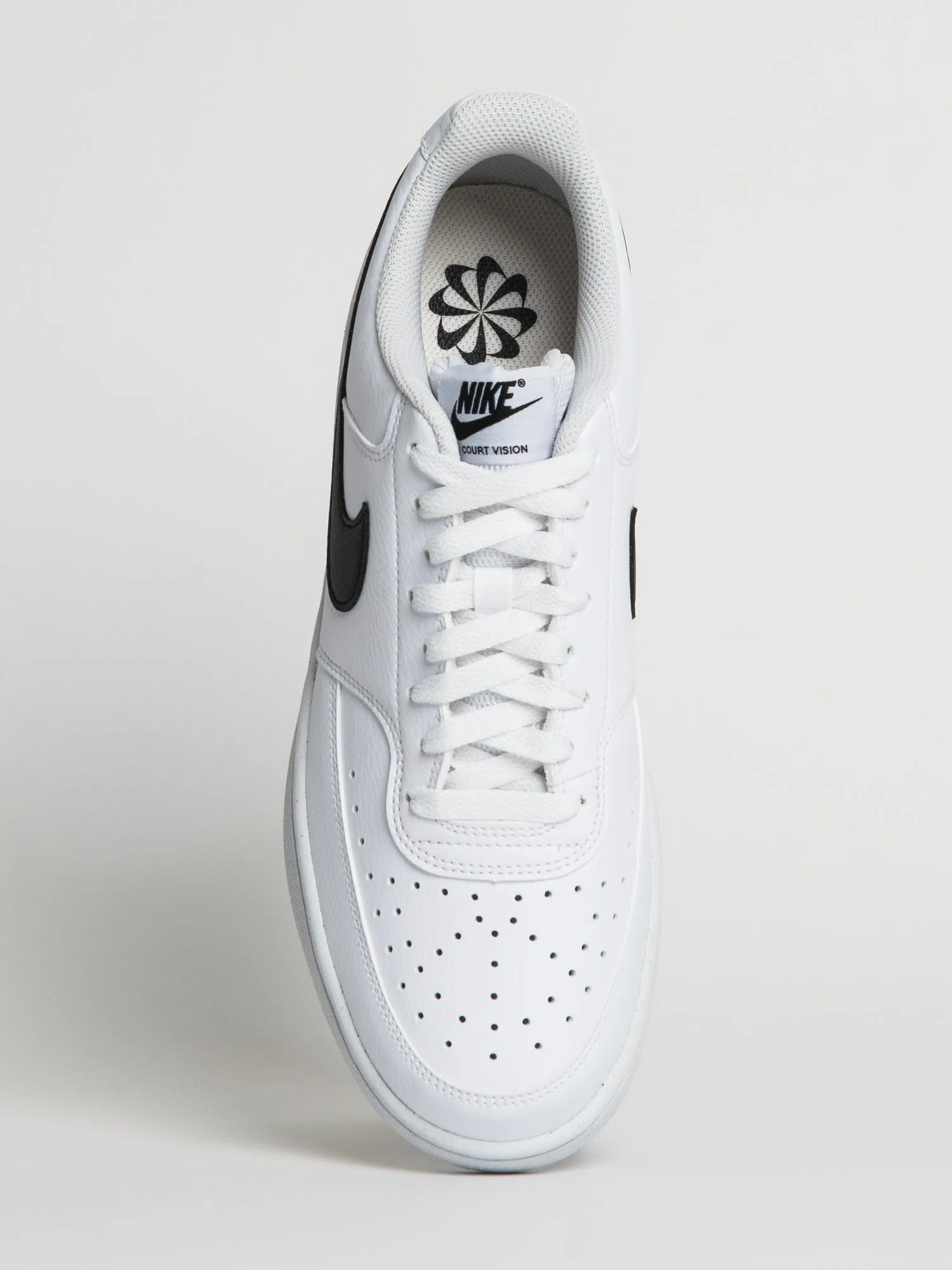 MENS NIKE COURT VISION LOW NEXT NATURE SNEAKER - WHITE/BLACK sold by Blackwell product image thumbnail 5