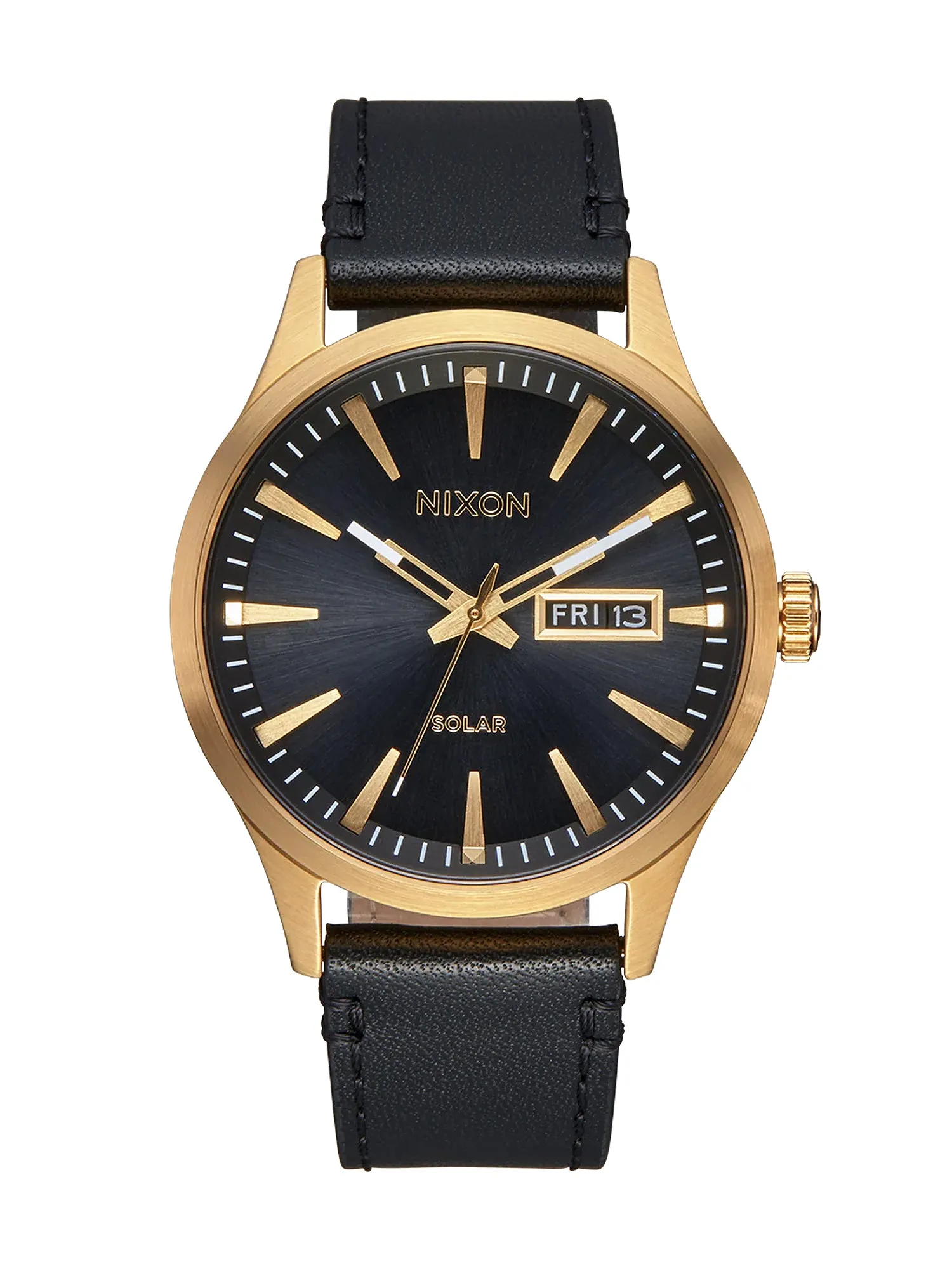NIXON SENTRY SOLAR LTHR - GOLD/OR sold by Blackwell