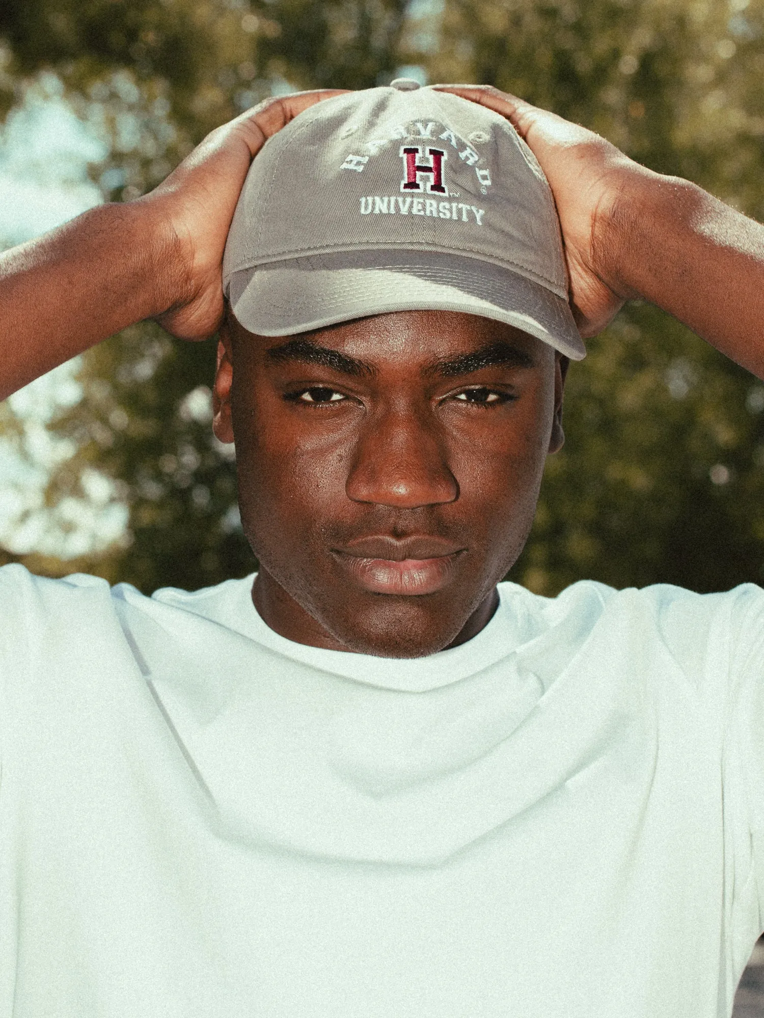 CHAMPION HARVARD ADJUSTABLE TWILL HAT - CLEARANCE sold by Blackwell