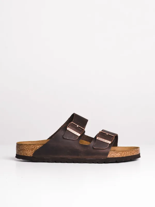 MENS BIRKENSTOCK ARIZONA OILED LEATHER HAVANA SANDALS - HABANA sold by Blackwell