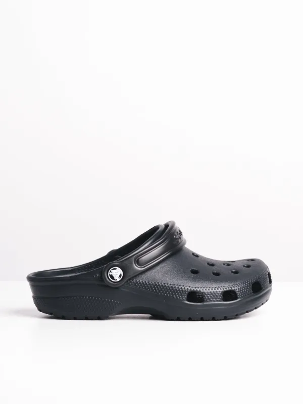 WOMENS CROCS CLASSIC CLOGS - BLACK sold by Blackwell