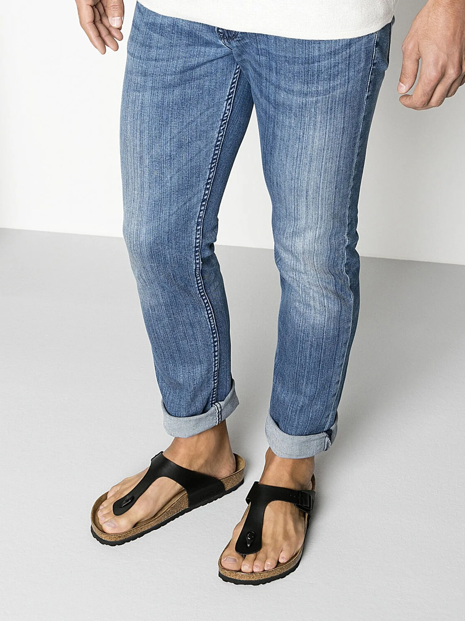 WOMENS BIRKENSTOCK GIZEH BLACK BOYFRIEND SANDALS - BLACK sold by Blackwell product image thumbnail 3