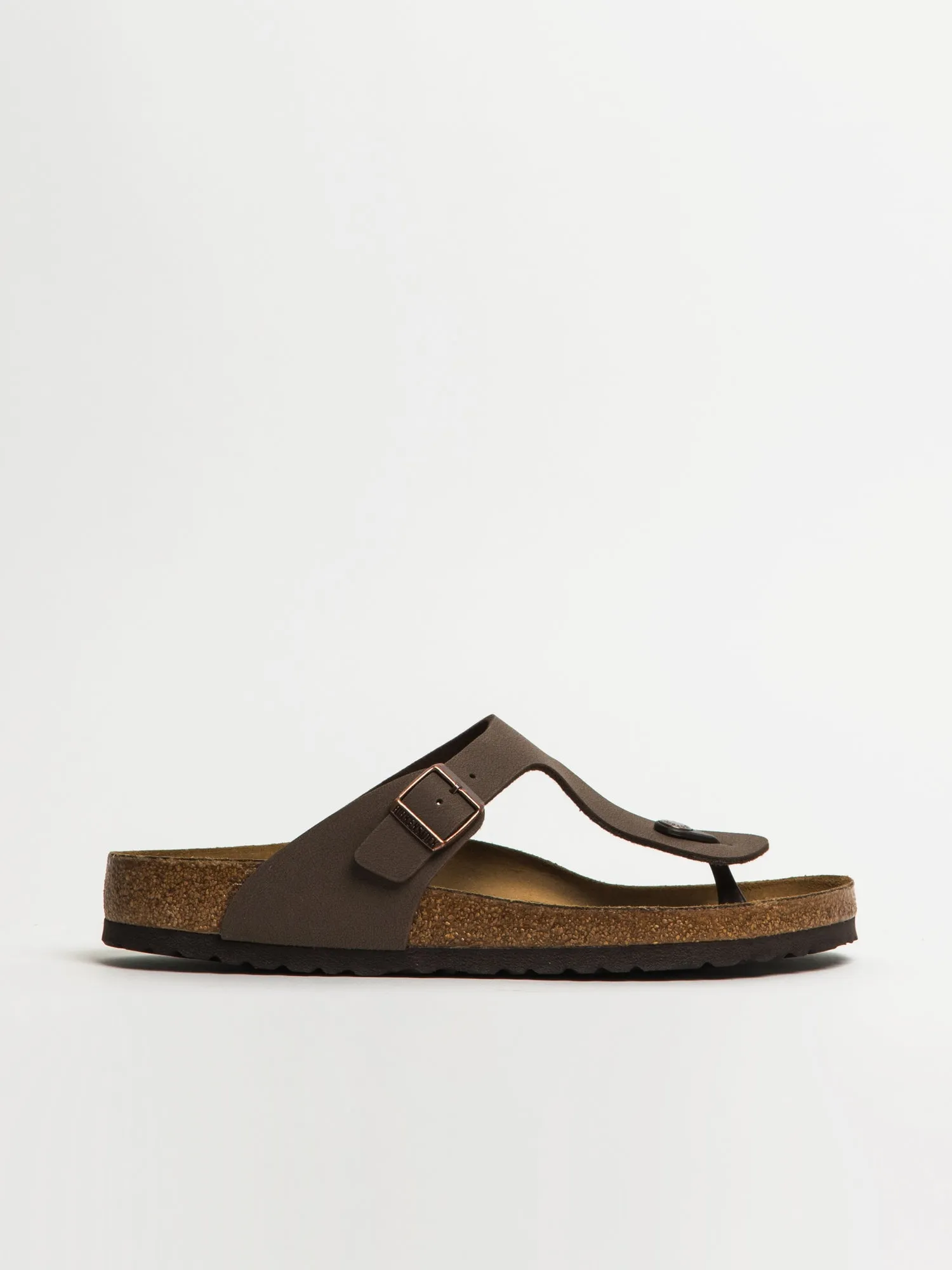 MENS BIRKENSTOCK GIZEH REG BIRKIBUC SANDALS - MOCHA sold by Blackwell